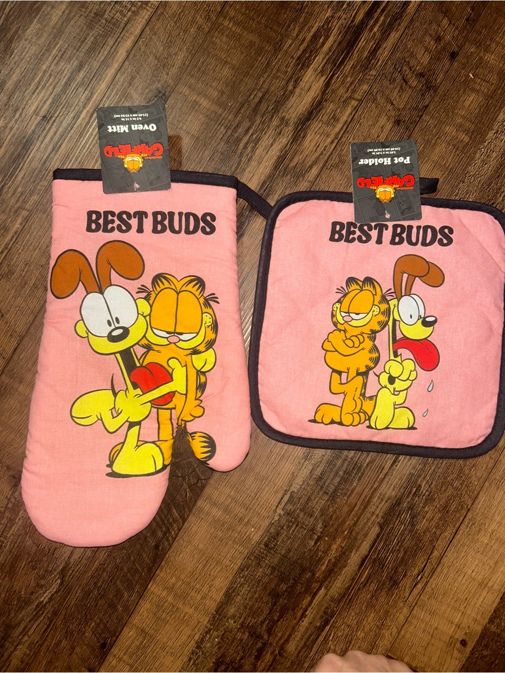 Garfield Oven Mitt and Pot Holder Set